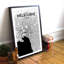 Melbourne City Map - No Frame Print-473999397