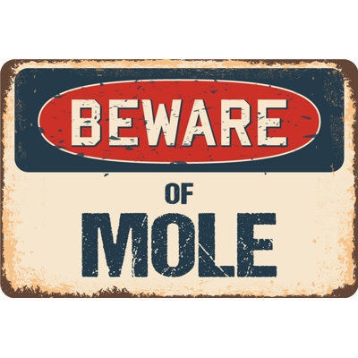 Beware of Mole Sign