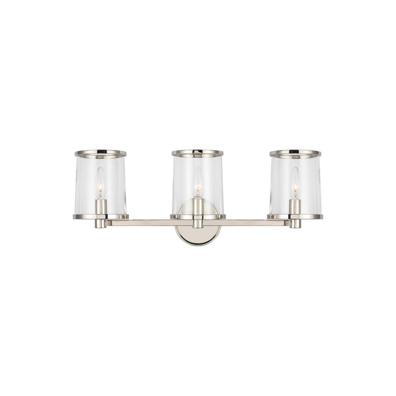 Reynolds 3 - Light Dimmable Vanity Light, Polished Nickel