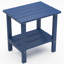 Table d'appoint de terrasse extérieure en PEHD toutes saisons 16,5 po Adirondack-1286559270