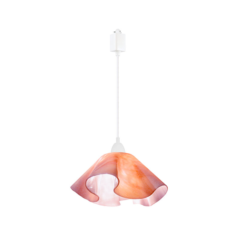 Luminaire suspendu Dale, Grand, Blanc, Rose bisque