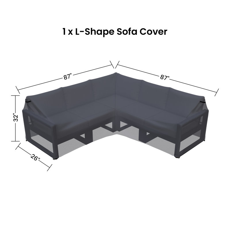 Housse pour canapé modulaire d'extérieur à siège en L EDGE