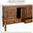 Retro Carved Rectangular Solid Wood TV Stand-821240848