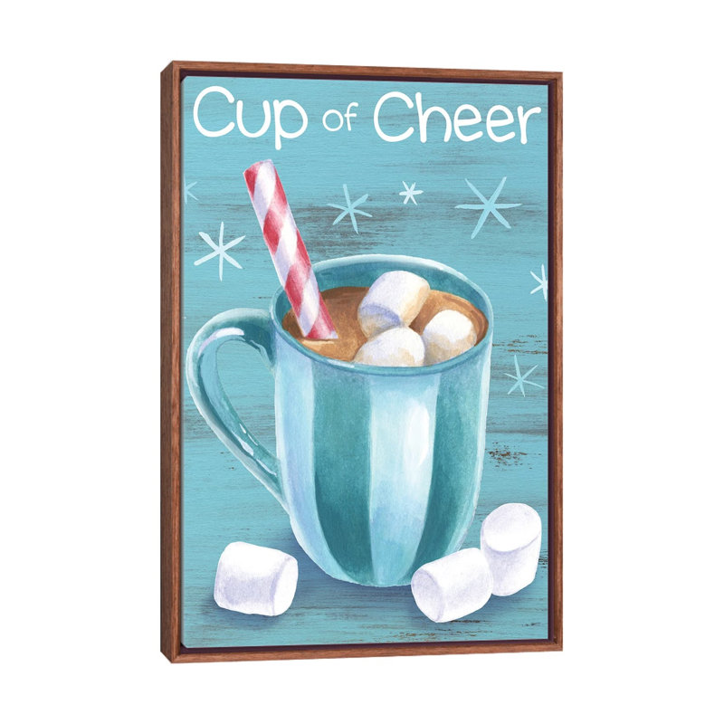 Menthe poivrée cacao I-Cup of Cheer par Kelsey Wilson, reproduction d’art, Pas de tapis, H 26 po x l 18 po x P 1,5 po