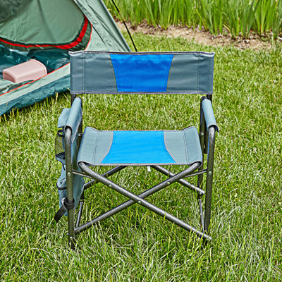 Chaise d'extérieur pliante rembourrée 1 pièce avec poches de rangement