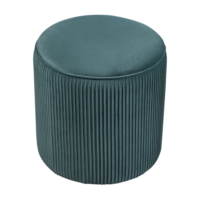 Repose-pieds Terri, Velours vert foncé
