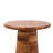 Hand-Carved Solid Wood Accent Round Top End Table-1786730995