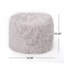 Pouf rond en fausse fourrure 5 pieds, lavande