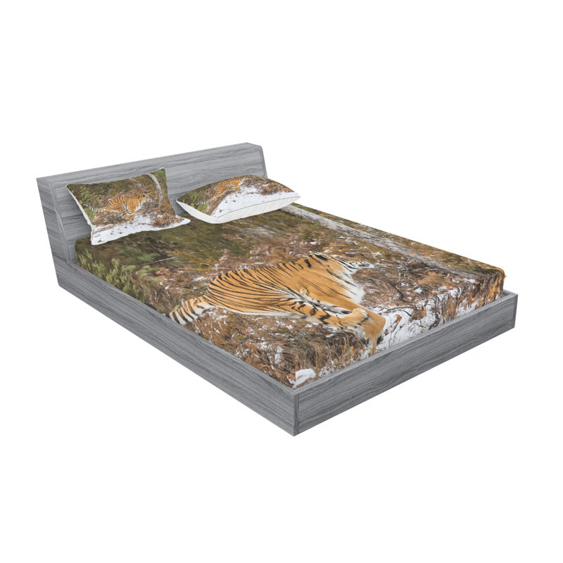 Microfiber Sheet Set, Queen Sheet Set with Fitted Sheet