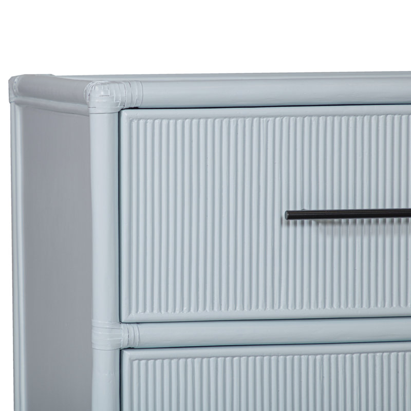Commode à quatre tiroirs Juno, Bleu clair