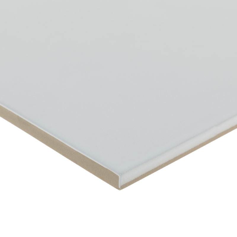 8.86" x 8.86" Beveled Singular Wall Floor Use Tile, White