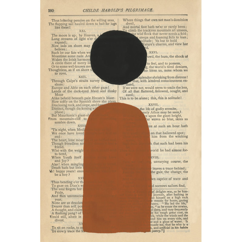 Modern Prose VII by Renée W. Stramel - Painting Print, Wrapped Canvas, 46cm H x 30cm W