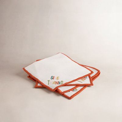 Give Thanks Cocktail Napkins Set