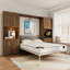 Grand lit escamotable avec 2 armoires de rangement, lit mural peu encombrant pour salle polyvalente-131766416-146662864