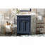 Armoire de salle de bain 24 po avec portes à fermeture douce et tablette réglable, meuble-lavabo avec lavabo en céramique-1480317835-1480317832