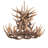 Whitson 9 - Light Brown Antler Chandelier