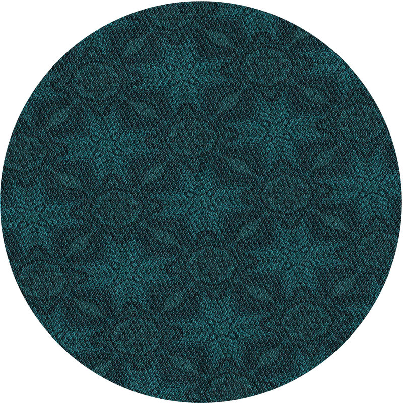 Geometric Indoor Rug, Round 6'