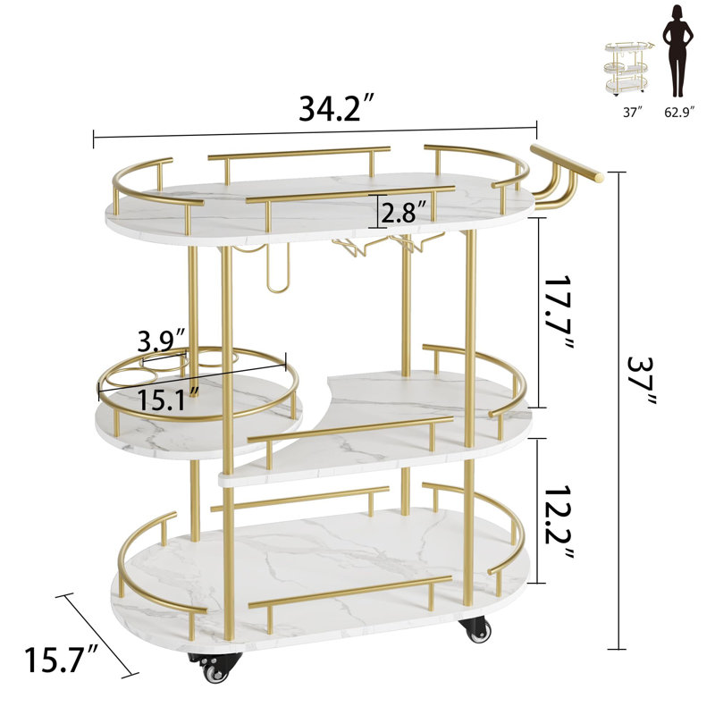 Metal Bar Cart