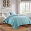 Ensemble de courtepointe 3 pièces 90 x 90 + 20 x 26 Greenland Home Fashions Evangeline Mist-126517941