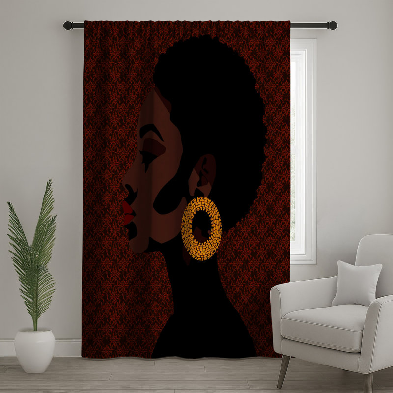 Rideaux de fenêtre profil femme, 1 panneau, 50 po x 92 po - 1 panneau, Blocage