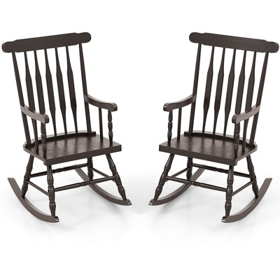Joffe Outdoor Rocking Solid Wood Chair