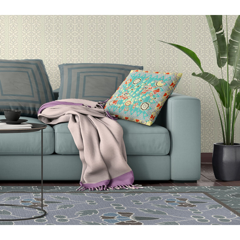 Housse et insert de coussin décoratif en polyester pour l'intérieur et l'extérieur, 16 po x 16 po