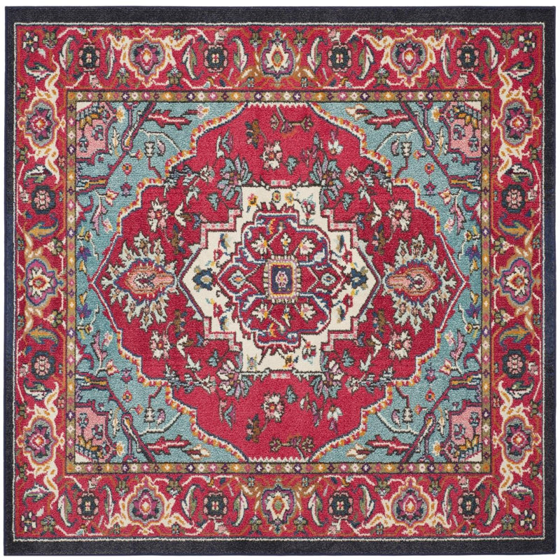 Blanken Oriental Area Rug, Square 201 cm