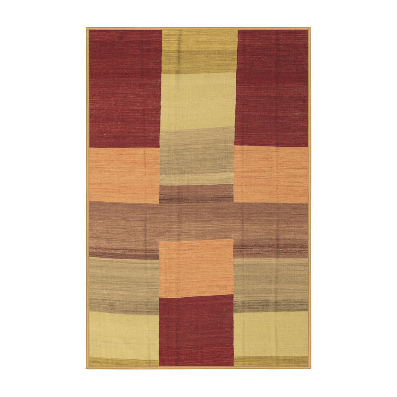 Washable Patchwork Indoor Rug, Rectangle 5' x 7'