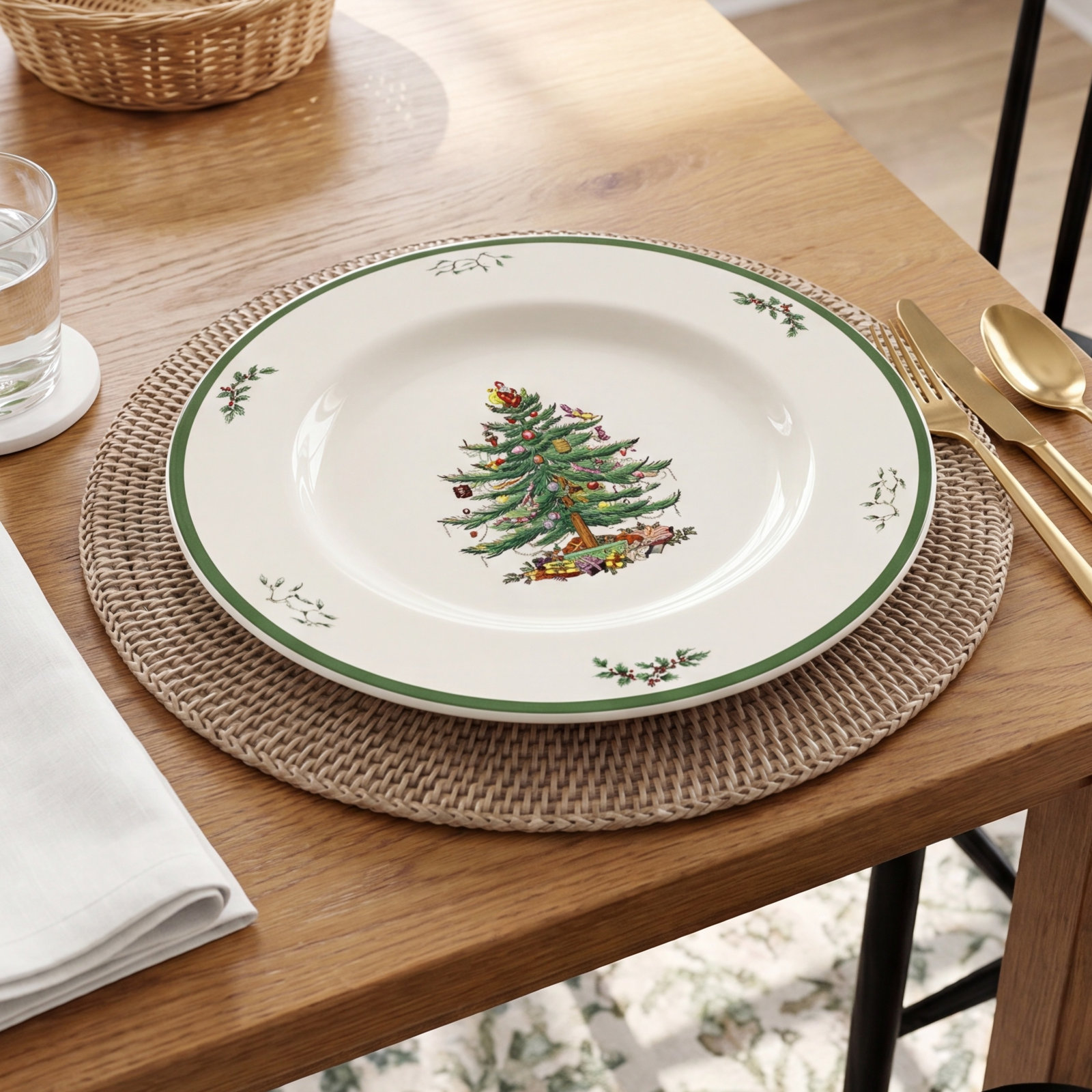 Christmas Tree Round Platter