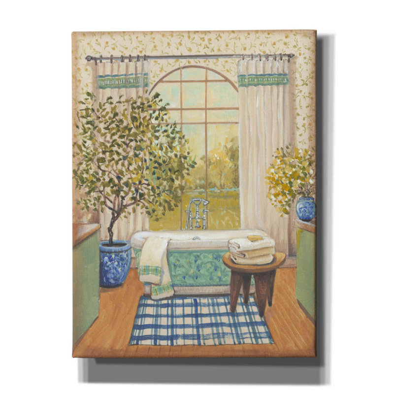 «Room With A View I» par Tim O'toole, art mural sur toile, H 16 po x l 12 po x P 0,75 po