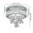 Round Crystal  Chandelier Modern  LED Ceiling Light Flush Mount Close To Ceiling Light For Living Room Bedroom (3 Light Temperatures Can Be Changed)-841841699