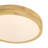 Blonde Oak Wood Round Dimmable LED Flush Mount