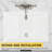 RENIST White Ceramic Rectangular Bathroom Sink with Overflow