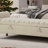 Wide Upholstered Flip-up Storage Bench With Flared Arms And Solid Wood Legs-1973753241
