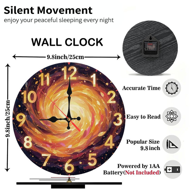 Horloge sur vortex