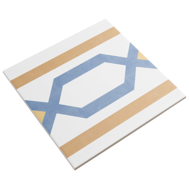 Revival 8" x 8" Ceramic Patterned Wall & Floor Tile