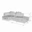 Canapé modulaire compressé, canapé modulaire en nuage avec méridienne, aucun assemblage requis, fauteuils rembourrés pour le salon, appartement-1640822861
