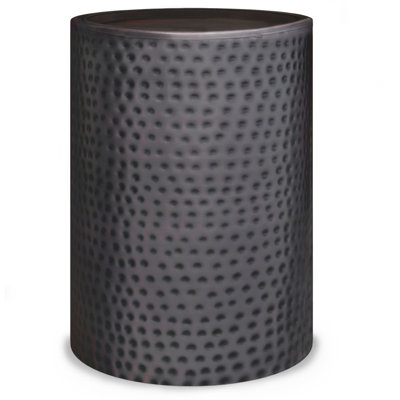 21" Copper Metal Round End Table