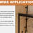 50 - 54" X 72" Shower Door In Matte Black With Stable Construction Materials To Soap Scum Glass