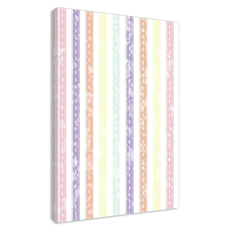 Adhésif décoratif Whimsical Stripe, H 36 po x l 24 po x P 1,5 po, Canevas