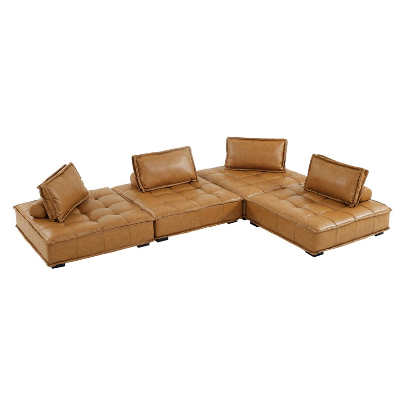Canapé modulaire en cuir Vegan