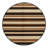 Washable Warm Brown Cream Striped Area Rug-722646810