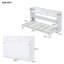 Twin XL Size Murphy Bed with Desk,LED Light and USB Charging Station