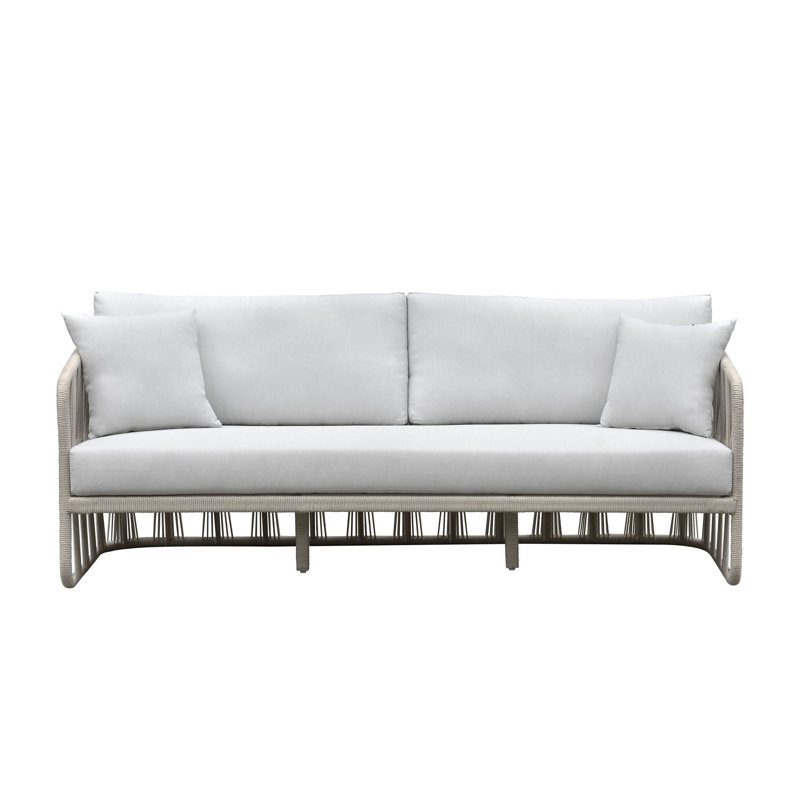 Dealie Outdoor 79" Patio Sofa, White
