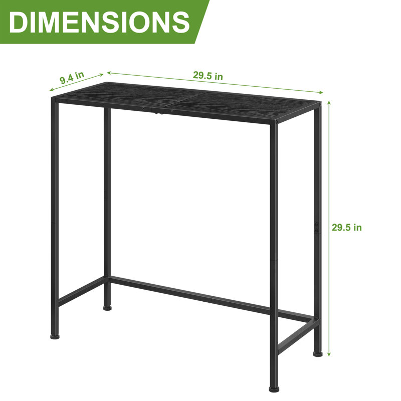 Poyen 31.5'' Console Table, Black