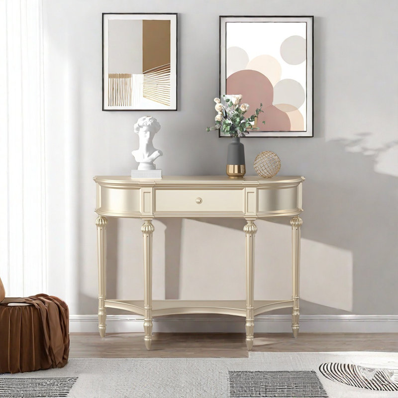 Lourdine, H 34,65 po x l 35,43 po x P 14,96 po, Champagne or