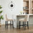 27.5'' Upholstered Bar Counter Stool with Solid Wood Frame(Set of 2)-79027220