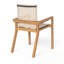 Ensemble de salle à manger d'extérieur en bois 7 pièces avec 6 chaises et 1 grande table-461378798