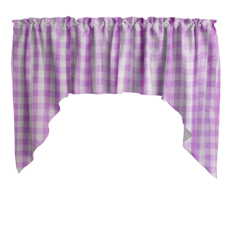 Cantonnière Gingham, Rose