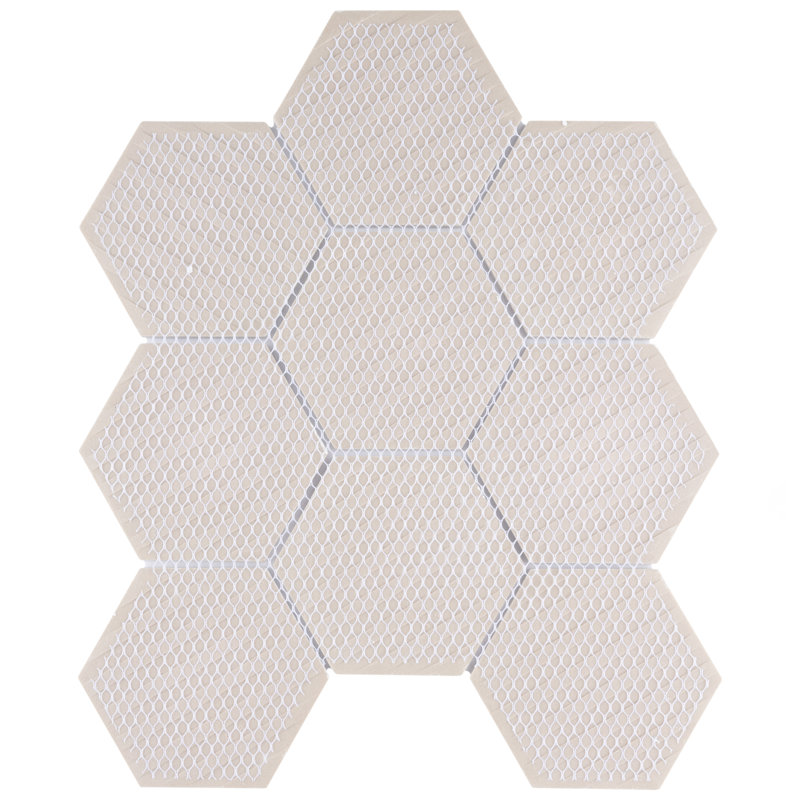 Carrione Super Hex Matte Carrara 10" x 11-1/2" Porcelain Mosaic Tile